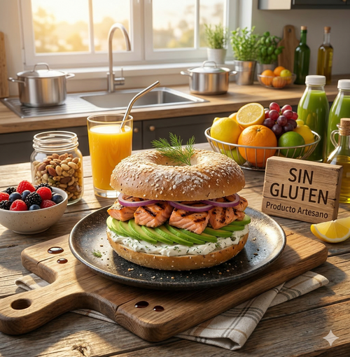 BAGEL SIN GLUTEN AMAPOLA Y SÉSAMO
